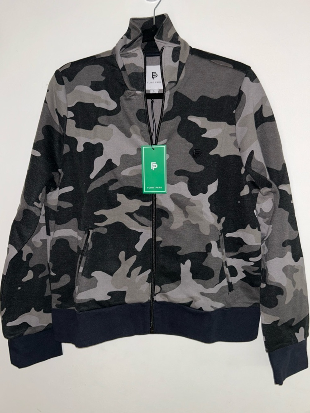 Flint Park Women’s Court Jacket In Black Camo Large NWT